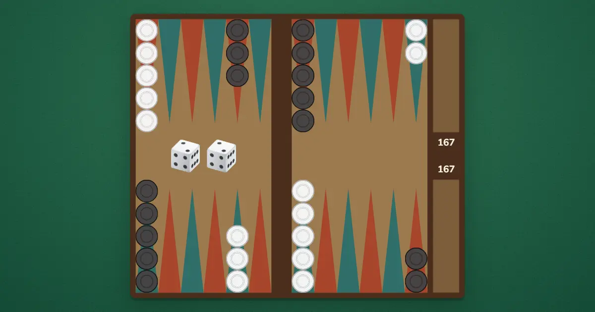Tablero de Backgammon (Portes)