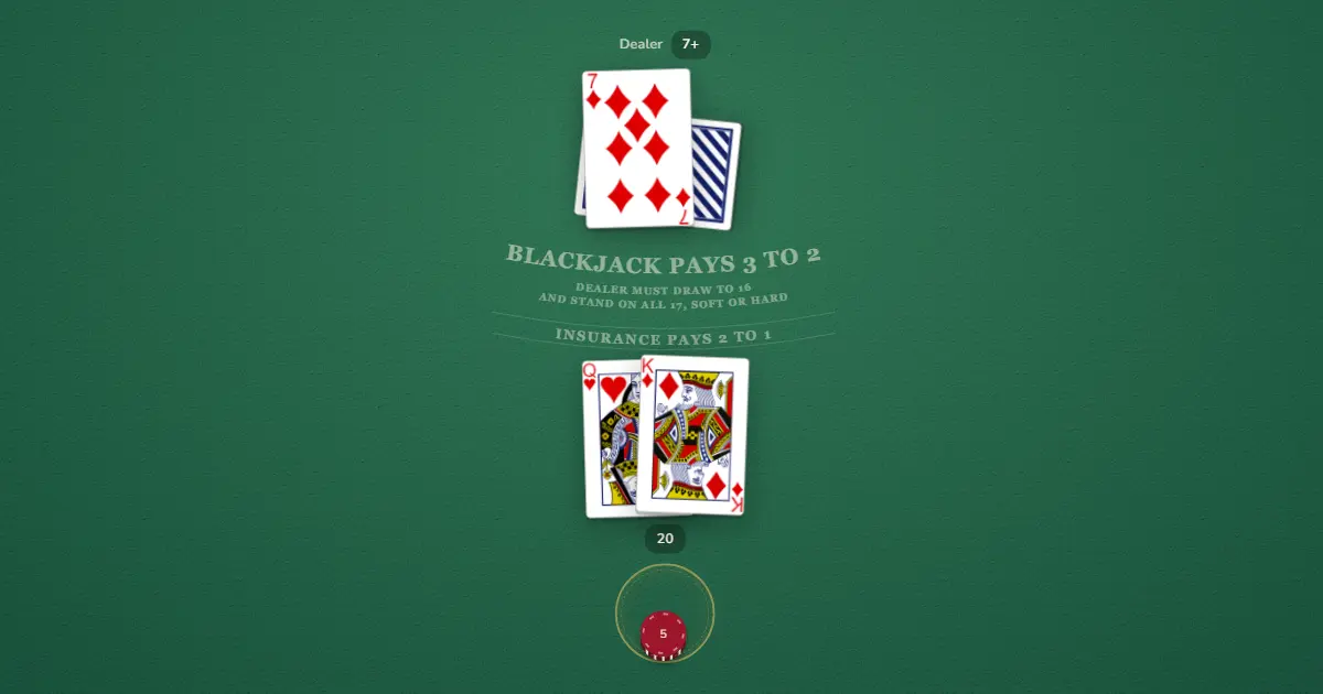 Tablero de Atlantic City Blackjack