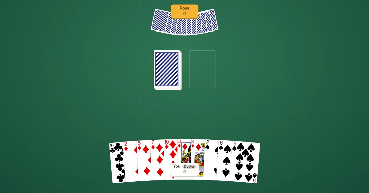 Tablero de Gin Rummy (Short)