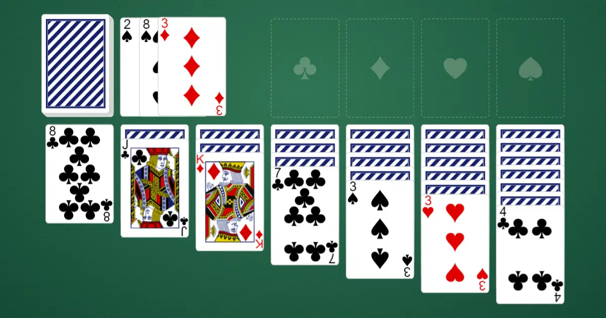 Tablero de Las Vegas Solitaire Turn 3